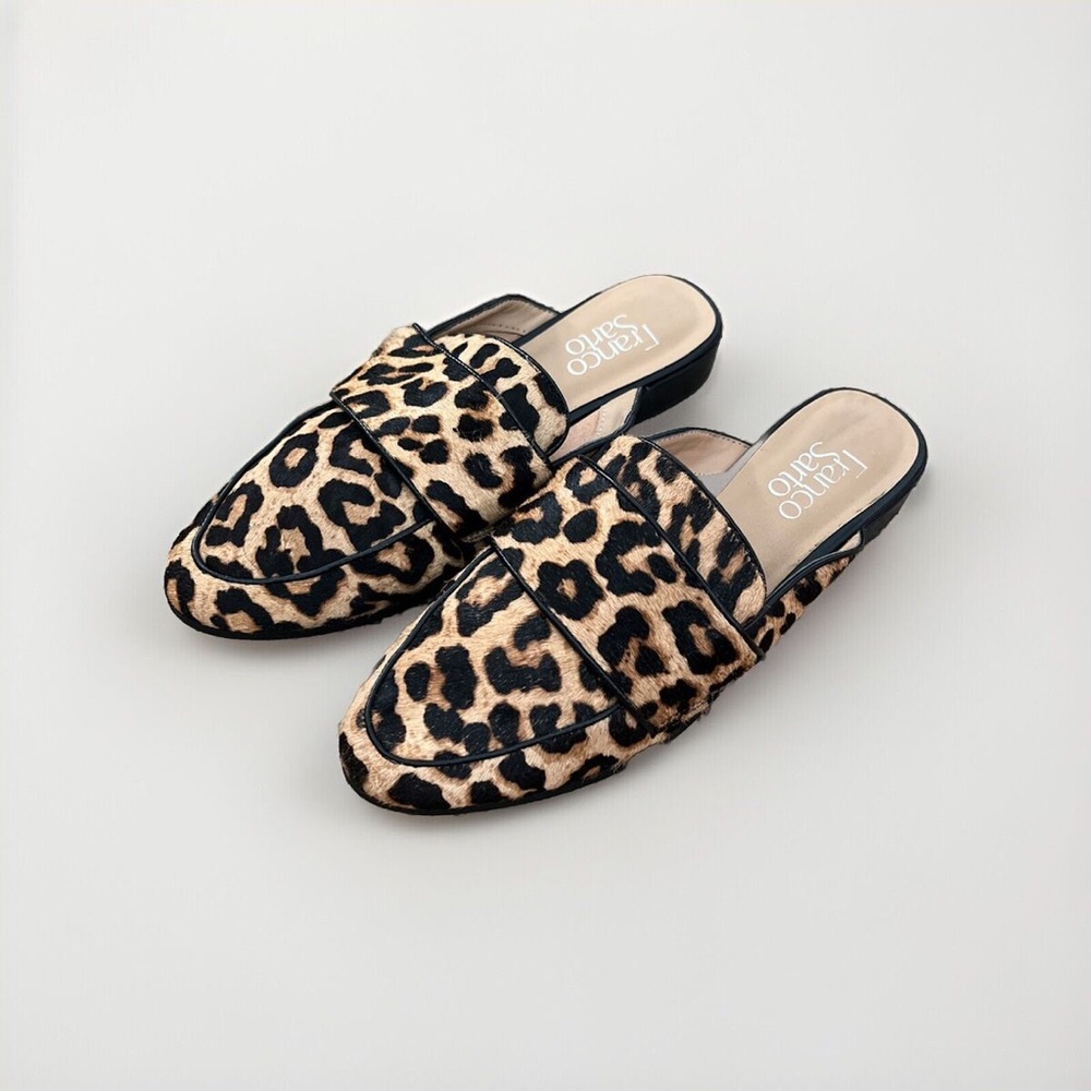 Franco Sarto Leopard Loafers Size US7 EU37
